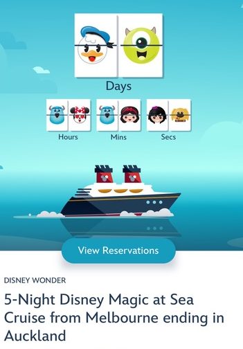 ディズニークルーズ　アプリ